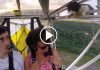 Priceless Moment When The Pilot Realizes A Hitchhiker Cat On The Plane's Wing!