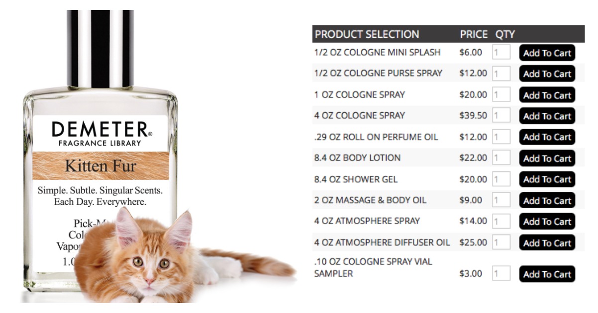 Now You Can Purchase Perfume With The Scent Of Kittens Catlov