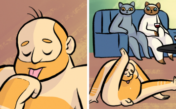 Comic Shows What Would Happen If Cats And Humans Switched Roles