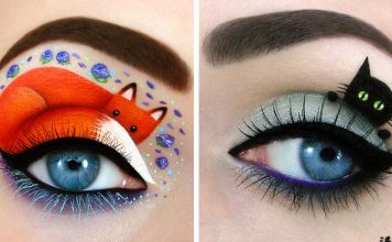 Israeli Artist Creates Amazing Paintings On Her Own Eyelids