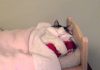 Cat Sleeps Every Night In A Tiny Human Bed